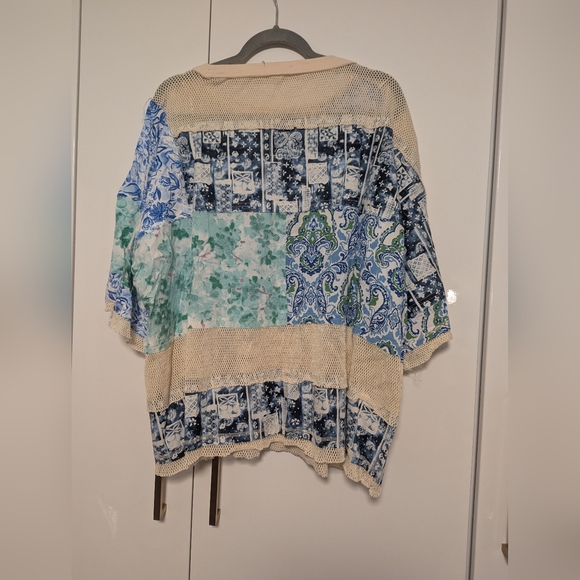 Oli & Hali Boho Mixed Print Top - Picture 8 of 8